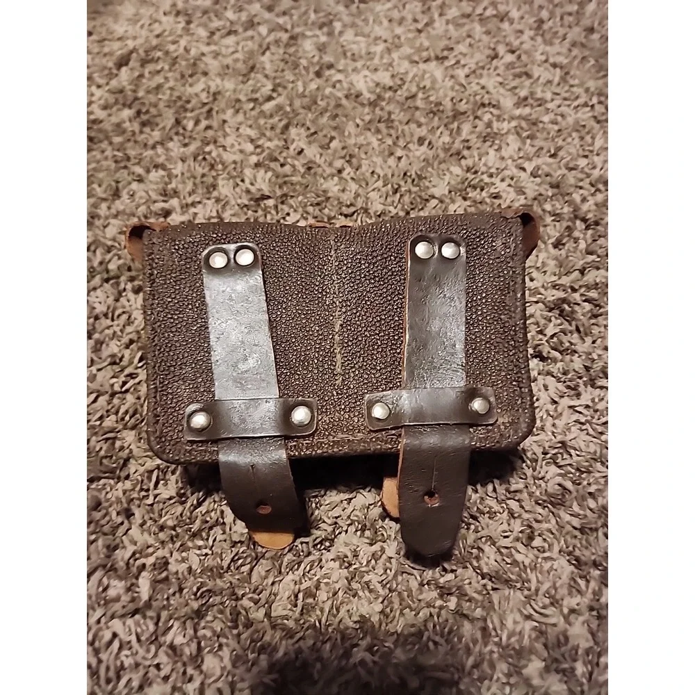 Original Russian-Soviet Nagant Two Pocket Ammo Pouch, Well‎ Stamped & 68' dated
